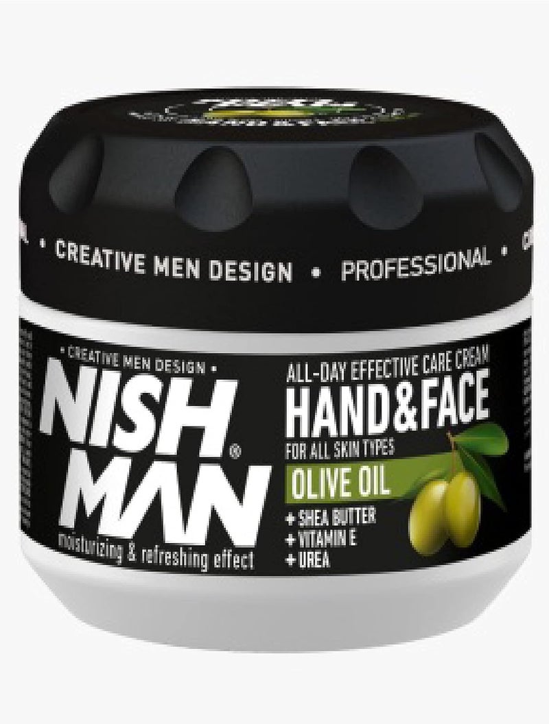 nishman Skin Care Series (Hand & Face Cream Olive Oil, 300ml)