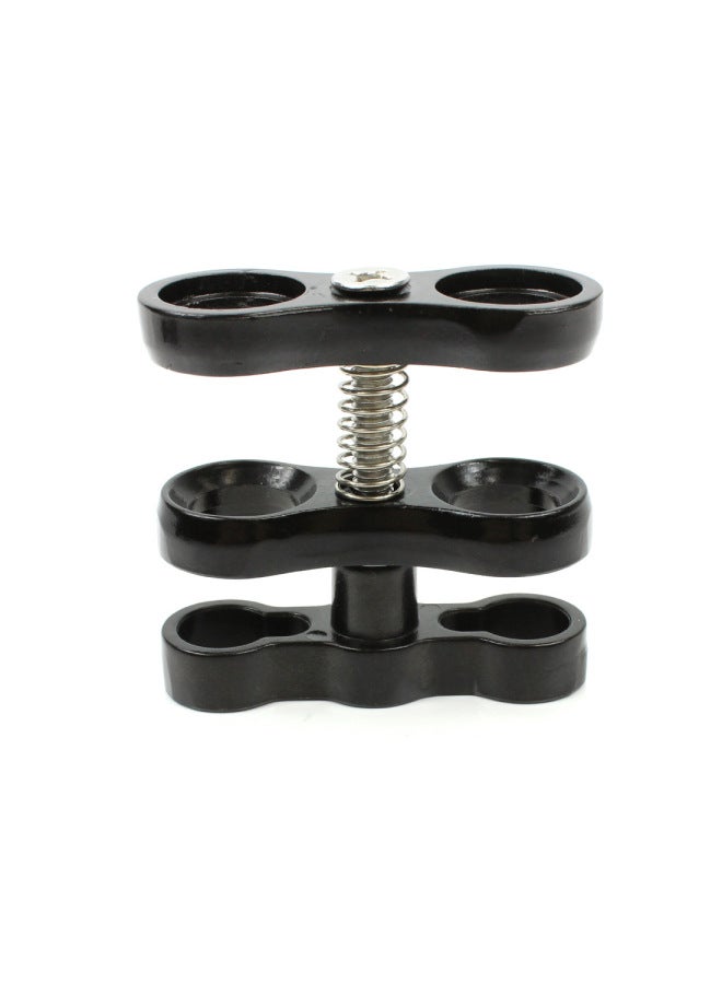 Feichao Diving Photography Butterfly Clip Suitable For GoPro13 Two-hole One-inch Ball Joint Connector Light Arm Clip-Color:Two-hole Opening Butterfly Clip-black-cnc  - Image 5