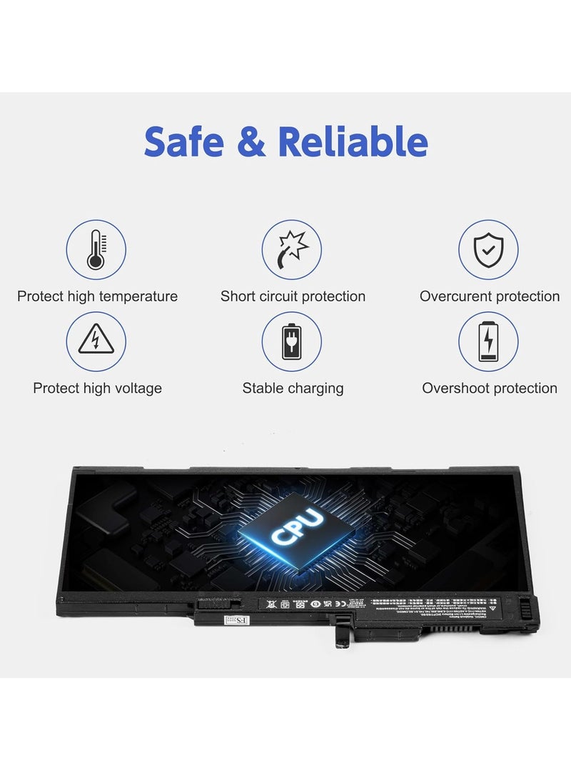 Generic Replacment Laptop Battery HP CS03XL CSO3XL 800513-001 800231-141 HSTNN-DB6U HSTNN-IB6Y for HP EliteBook 745 G3 755 G3 840 G3 848 G3 850 G3, HP ZBook 15u G3 G3 G4  - Image 5