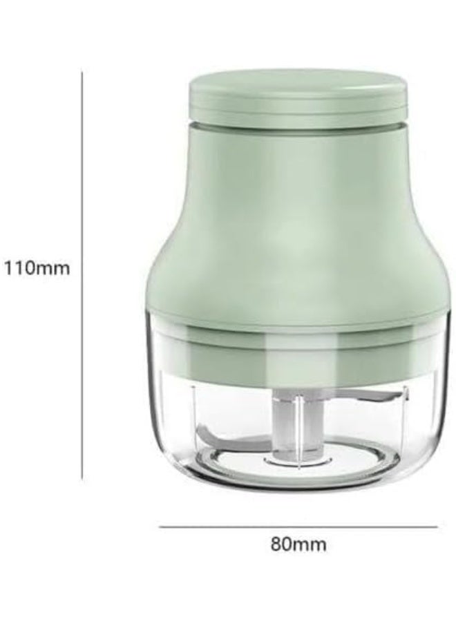 100ml Cordless Electric Garlic Press – USB Vegetable Chopper | Mini Multi-Purpose Food Processor with Touch of a Button and Easy to Clean S - Image 4