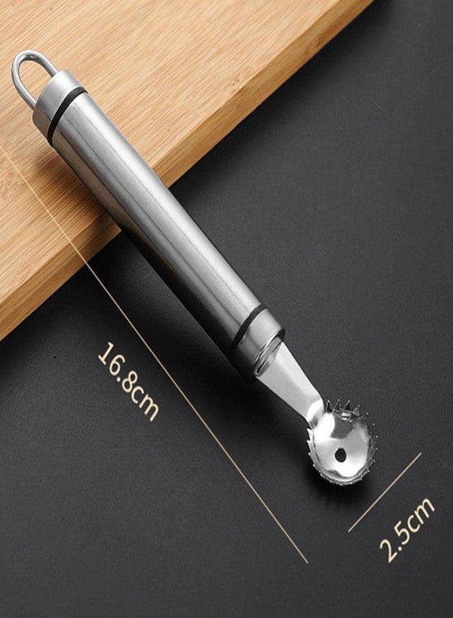 Dwuww Stainless Steel Strawberry Huller and Tomato Stem Corer Tool Strawberry Tomato Corer Huller Stem Remover For Strawberries Multi-Function Pitter Remover Gadgets Kitchen Tool - Image 2