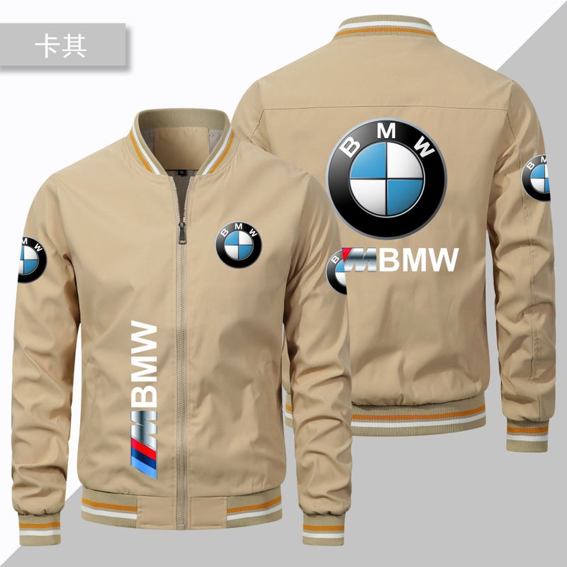 New Printed Bmw Baseball Suit Coat Street Motorcycle Handsome Sport Flying Jacket Fashion Plus Size Car Standard Jacket - Image 5