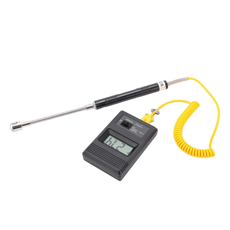 مقياس درجة الحرارة الرقمي Tm‑902c بمشعر النوع K وشاشة LCD ومكشف درجة الحرارة مع مزدوج حراري -50 إلى 500 درجة مئوية - Image 4