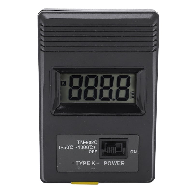 مقياس درجة الحرارة الرقمي Tm‑902c بمشعر النوع K وشاشة LCD ومكشف درجة الحرارة مع مزدوج حراري -50 إلى 500 درجة مئوية - Image 1