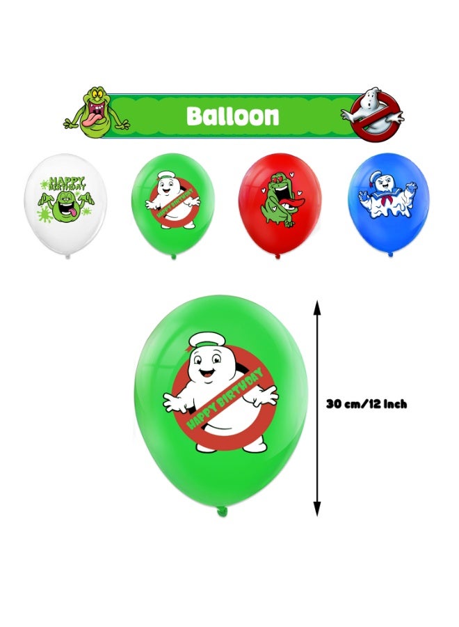 Birthday Party Balloon Decoration Ghostbusters，Happy Birthday Banner,Cake Topper,Baby Shower Birthday Bachelorette Party Backdrop - Image 4