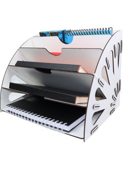 KutuTR Wooden Decorative Document Shelf File Desktop Organizer  - Image 1