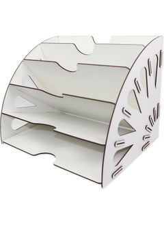 KutuTR Wooden Decorative Document Shelf File Desktop Organizer  - Image 3