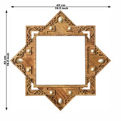 PNF pnf Poster And Frames Fruits & Vegetables Photo Hand Crafted Star Shaped Wooden Photo Frame | Living, Bedroom | Home Decoration | Best Gifting Option -25373  - Image 3