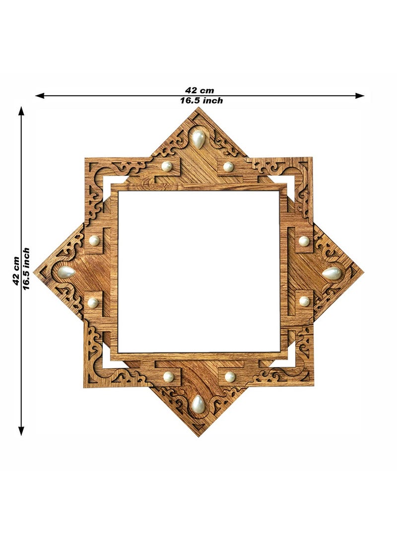 PNF - pnf Poster And Frames Fruits & Vegetables Photo Hand Crafted Star Shaped Wooden Photo Frame | Living, Bedroom | Home Decoration | Best Gifting Option -25373 - Image 1