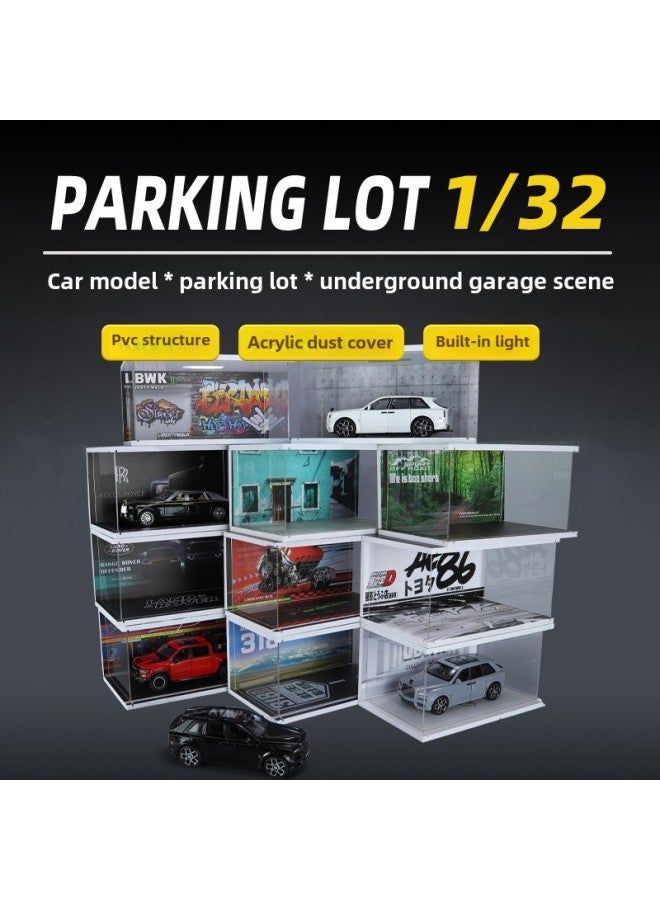 xozgdovg Adaptation 1:32/car Model Ornaments Car Model Display Scene Simulation Base Dust Cover Wholesale-Color:1:32 Land Rover Special Scene  - Image 5
