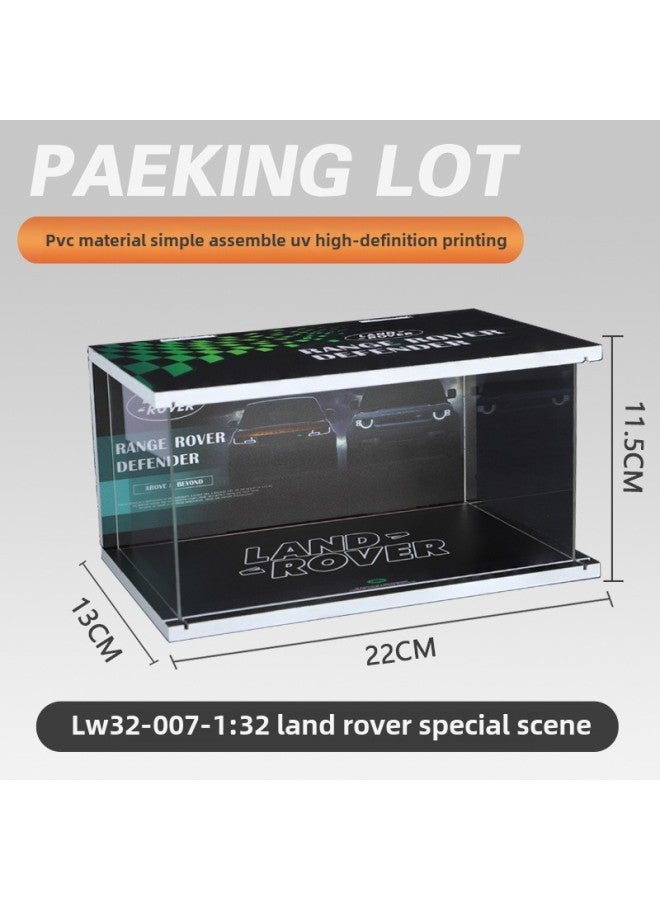 xozgdovg Adaptation 1:32/car Model Ornaments Car Model Display Scene Simulation Base Dust Cover Wholesale-Color:1:32 Land Rover Special Scene  - Image 1