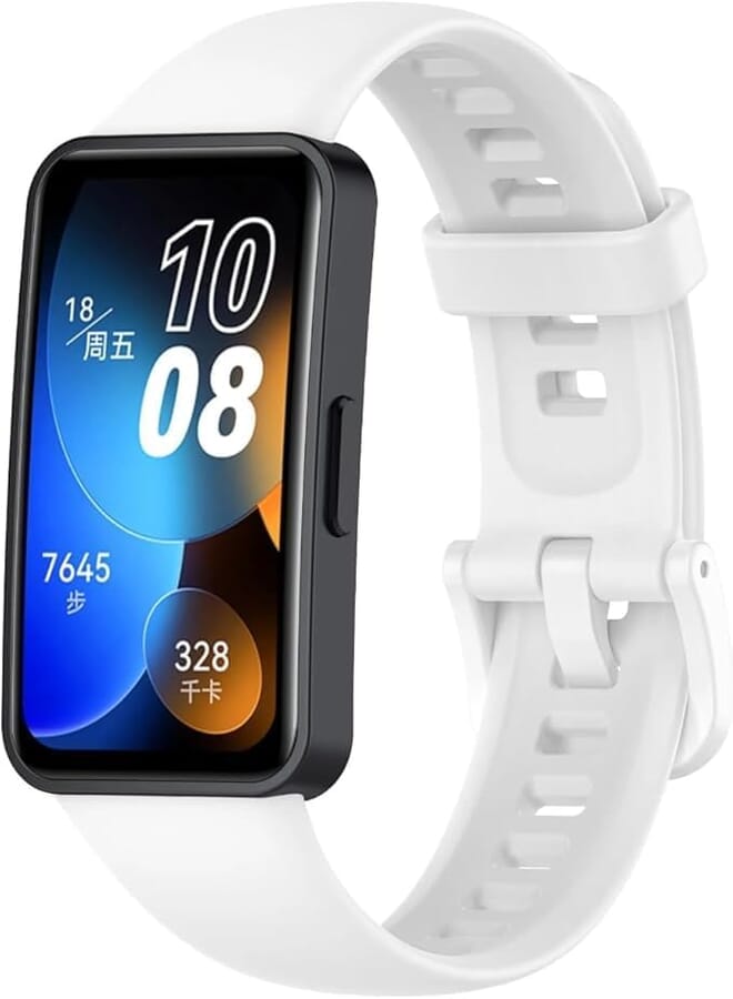 Next Next Store Compatible with Huawei Band 8, Soft and Durable Silicone Replacement Watch Band, Waterproof Sweatproof Silicone Strap, Suitable for Sport and Daily Use.