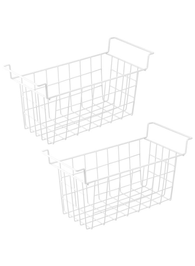 Orgneas 17.5 Inch Freezer Organizer Bins for Chest Freezer Refrigerator Basket Storage Rack Bins Deep Freezer Metal Wire Baskets 2Pcs - Image 1