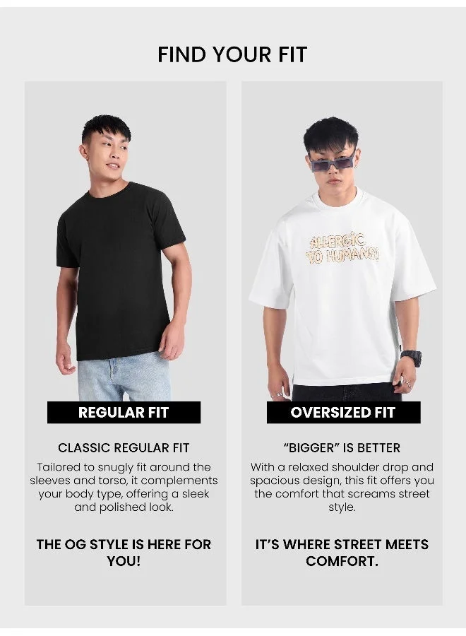 بيونغ تيشيرت أبيض مطبوع برسومات    بقصة واسعة