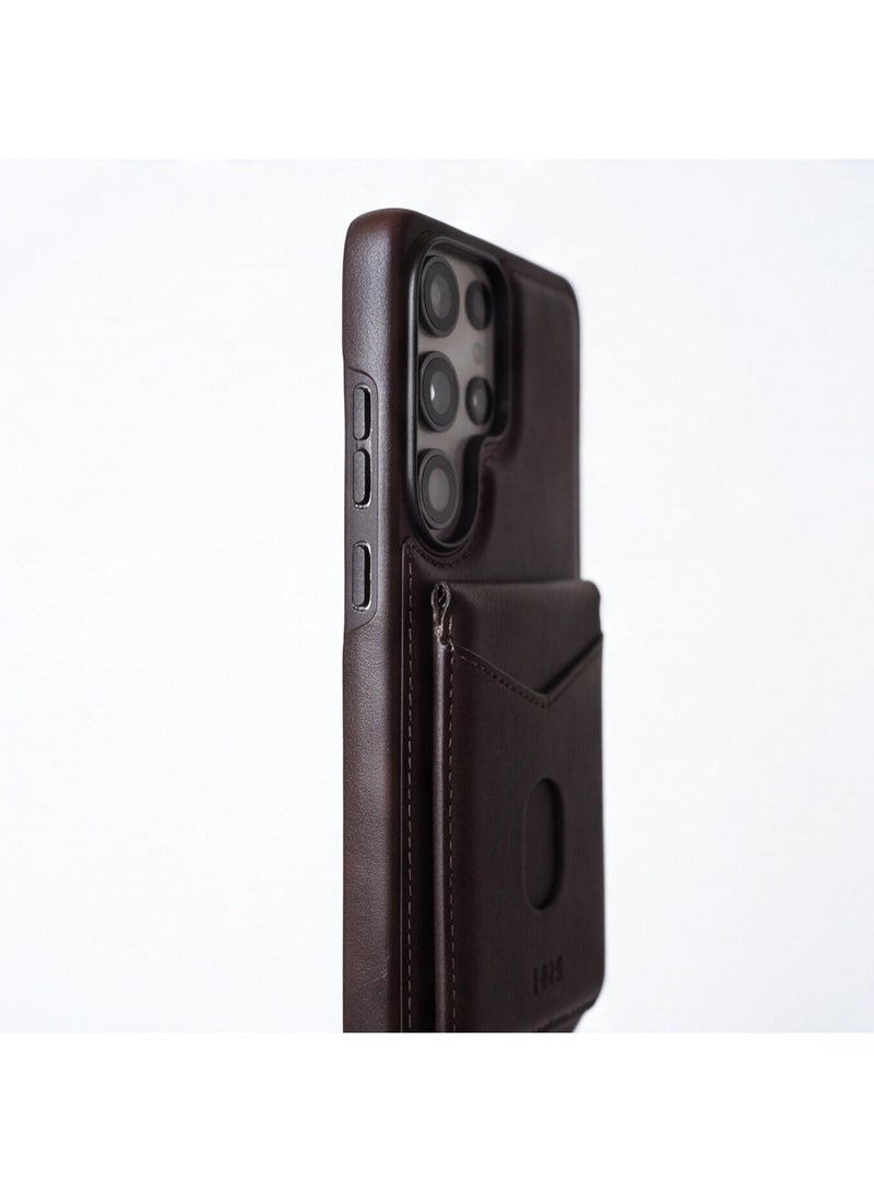 HDD 2-in-1 Magnetic MagSafe Leather Case with Detachable Card Holder Wallet for Samsung Galaxy S26 Ultra - Image 4