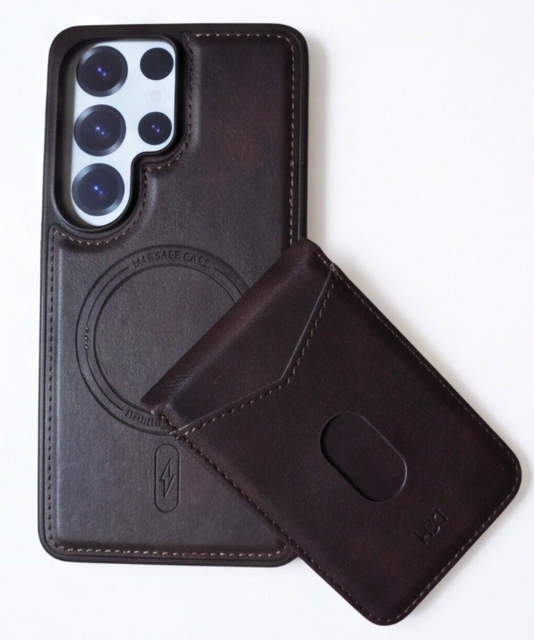 HDD 2-in-1 Magnetic MagSafe Leather Case with Detachable Card Holder Wallet for Samsung Galaxy S26 Ultra - Image 1