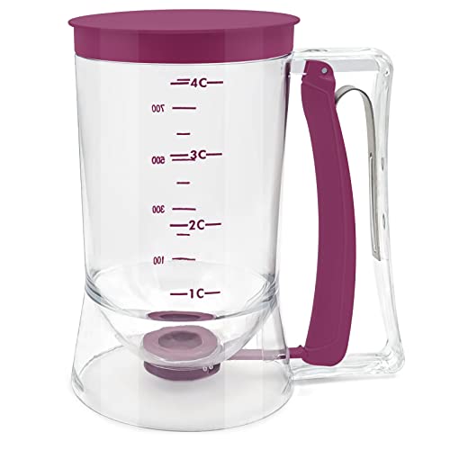 Portal Kndatle Pancake Cupcake Batter Dispenser, Batter Separator Bakeware Maker with Measuring Label, Perfect Baking Tool for Cupcakes, Waffles, Muffin Mix, or Any Baked Goods - Image 2