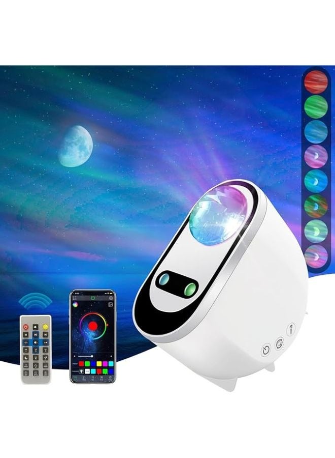 SMARTX Galaxy Star Projector Starry Night Light, 3 in 1 LED Northern Lights Aurora Projector, 6 White Noise Starry Moon Light with Bluetooth Speaker Ideal for Bedroom, Living Room, Kids & Adults - Image 1