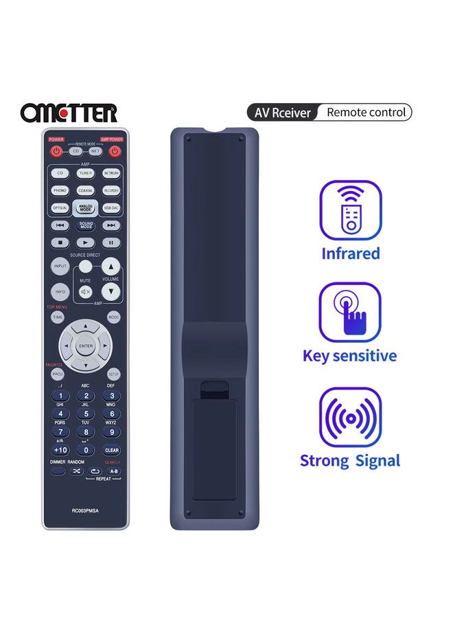 OMETTER - New RC003PMSA Replaced Remote Control For Marantz PM7004 PM7005 PM8003 PM8004 Hi-Fi Stereo Integrated Amplifier - Image 1
