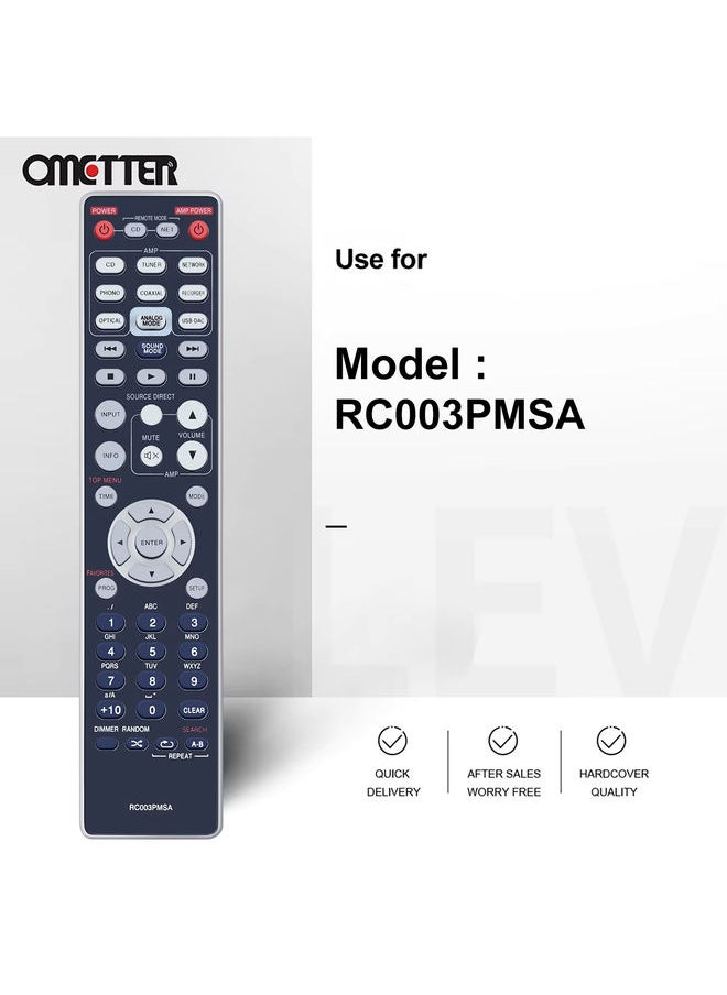 OMETTER - New RC003PMSA Replaced Remote Control For Marantz PM7004 PM7005 PM8003 PM8004 Hi-Fi Stereo Integrated Amplifier - Image 1