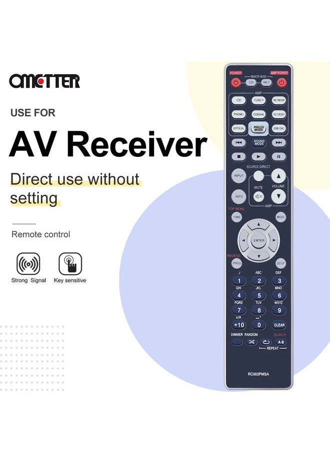 OMETTER - New RC003PMSA Replaced Remote Control For Marantz PM7004 PM7005 PM8003 PM8004 Hi-Fi Stereo Integrated Amplifier - Image 1