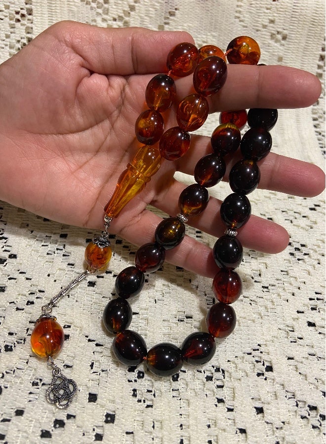 Faturan Prayer Beads For Men 28 Beads Size 13.5mm x 15.5mm - Image 2