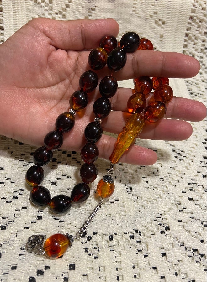 Faturan Prayer Beads For Men 28 Beads Size 13.5mm x 15.5mm - Image 3