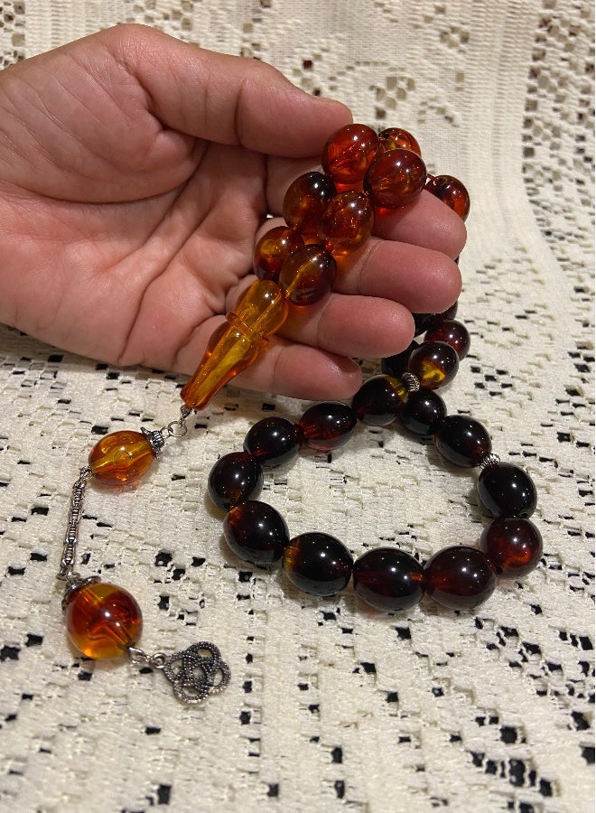 Faturan Prayer Beads For Men 28 Beads Size 13.5mm x 15.5mm - Image 1