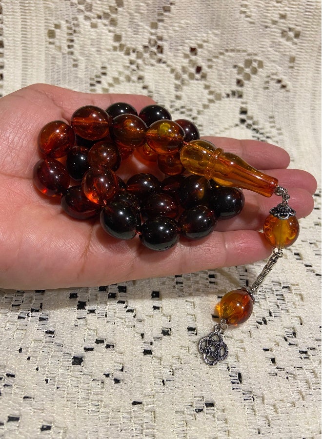 Faturan Prayer Beads For Men 28 Beads Size 13.5mm x 15.5mm - Image 5