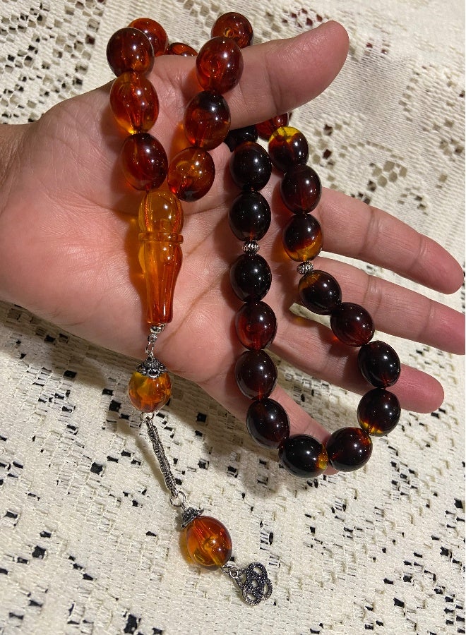 Faturan Prayer Beads For Men 28 Beads Size 13.5mm x 15.5mm - Image 4