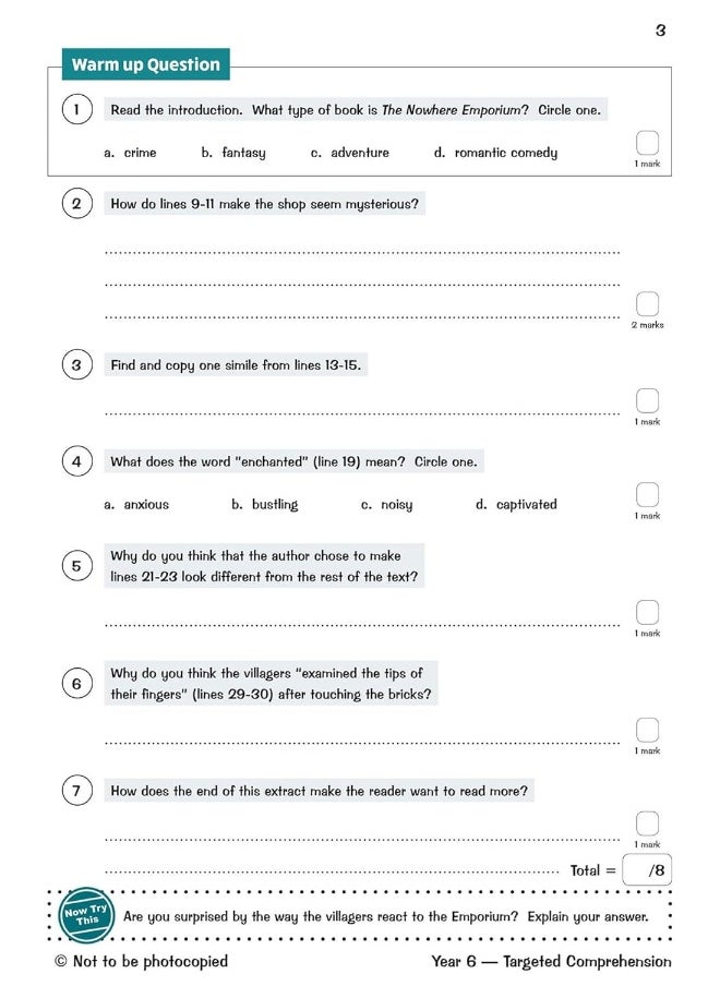 null - New KS2 English Targeted Question Book: Year 6 Reading Comprehension - Book 2 (with Answers) - Image 1