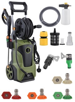 AIRMAN Pressure Washer, 2000W, 160 Bar Max Pressure, Self-Priming, Total Stop System, Lightweight, Includes Foam Gun & Accessories, Compact Eco-Friendly Design SK205-20R  - Image 1
