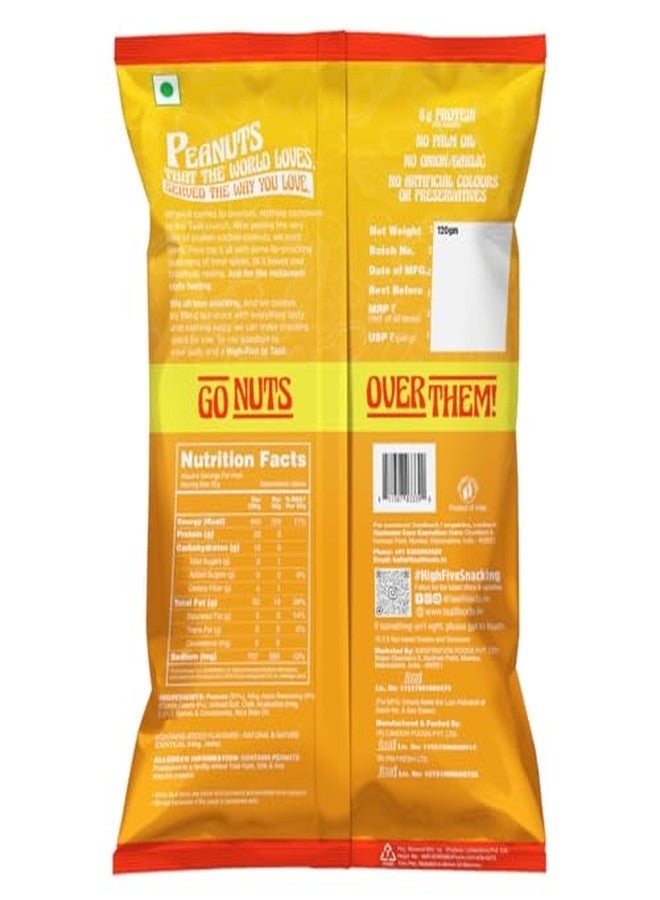 Taali Roasted Hing Jeera Peanuts | Bharuchi Nuts | No Palm Oil, Rich in Protein, Not Fried, 120g (Pack of 4) - Image 3