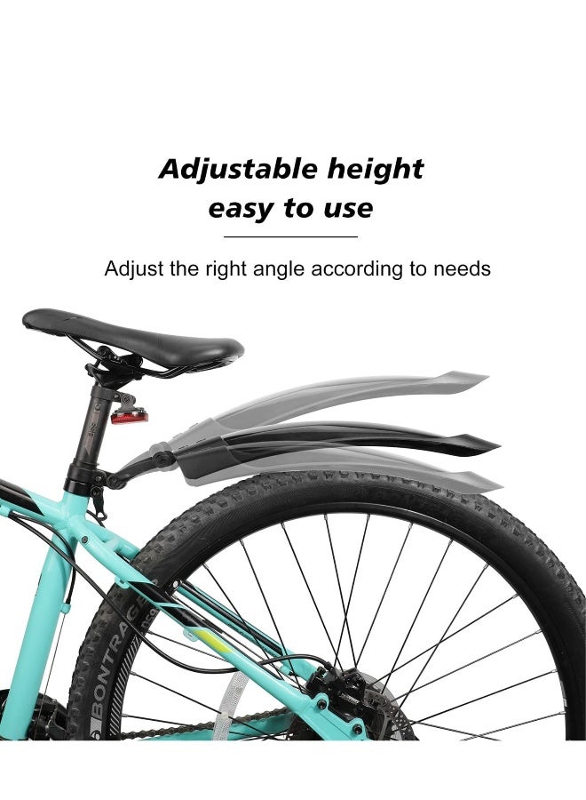 Generic Bike Mudguard Set, Adjustable Bike Fender Front and Rear Mud Guard for MTB, Road Bike Mountain Bike Mudflap Apply to 20/22/24/26 Inch Bikes  - Image 5