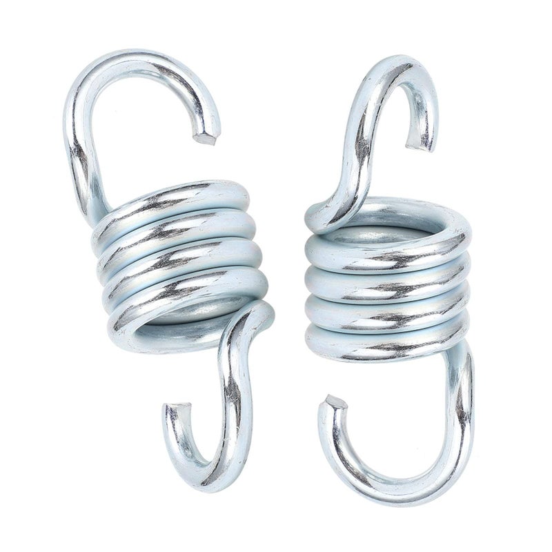 2Pcs 7mm Heavy Duty Galvanized Iron Hammock Spring Hooks for Swing Chair Extension - Image 3