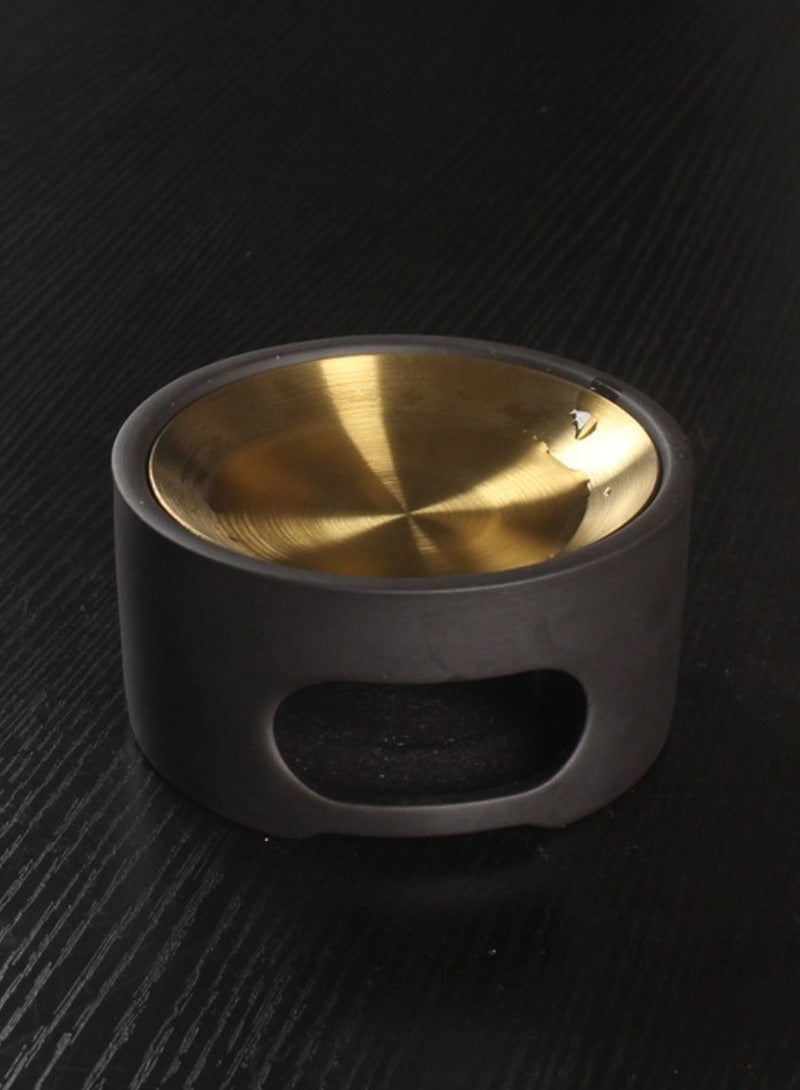 Ceramic & Copper Oil Burner for Essential Oils & Powdered Incense, Aromatherapy Diffuser for Home Decor, Housewarming Gift - Image 2