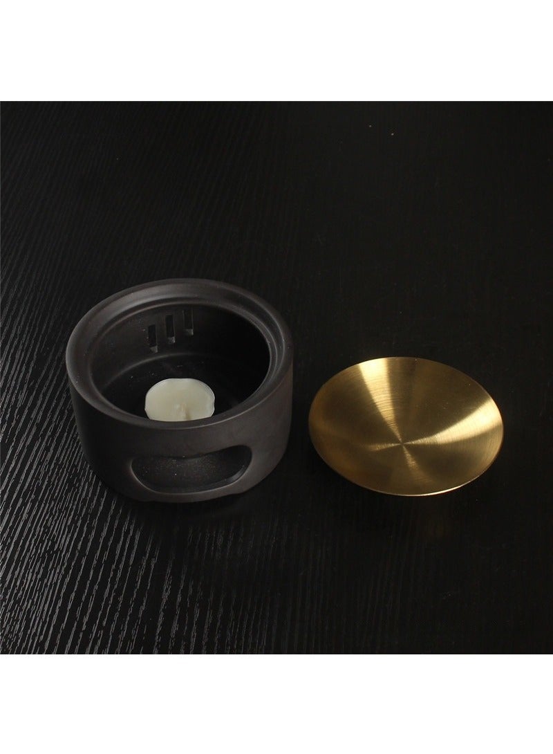 Ceramic & Copper Oil Burner for Essential Oils & Powdered Incense, Aromatherapy Diffuser for Home Decor, Housewarming Gift - Image 5