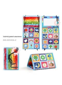 Generic Baby Tearable Washable Cloth Book Toy Early Education Cognition Black And White Color Pattern Harem Cloth Book Suit-Color:66540A-2 Color Pattern Cloth Book Harem 198.2G  - Image 1