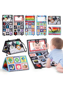 Generic Baby Tearable Washable Cloth Book Toy Early Education Cognition Black And White Color Pattern Harem Cloth Book Suit-Color:66540A-2 Color Pattern Cloth Book Harem 198.2G  - Image 2