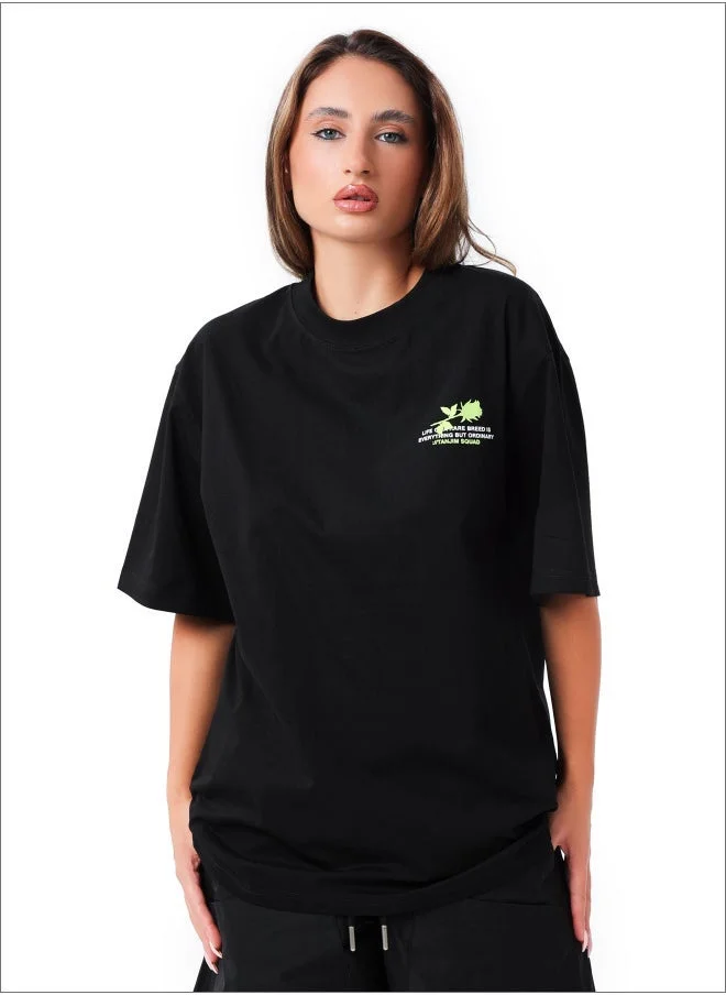 TANJIM SQUAD - DANCING SKELETON WOMENS T-SHIRT BLACK