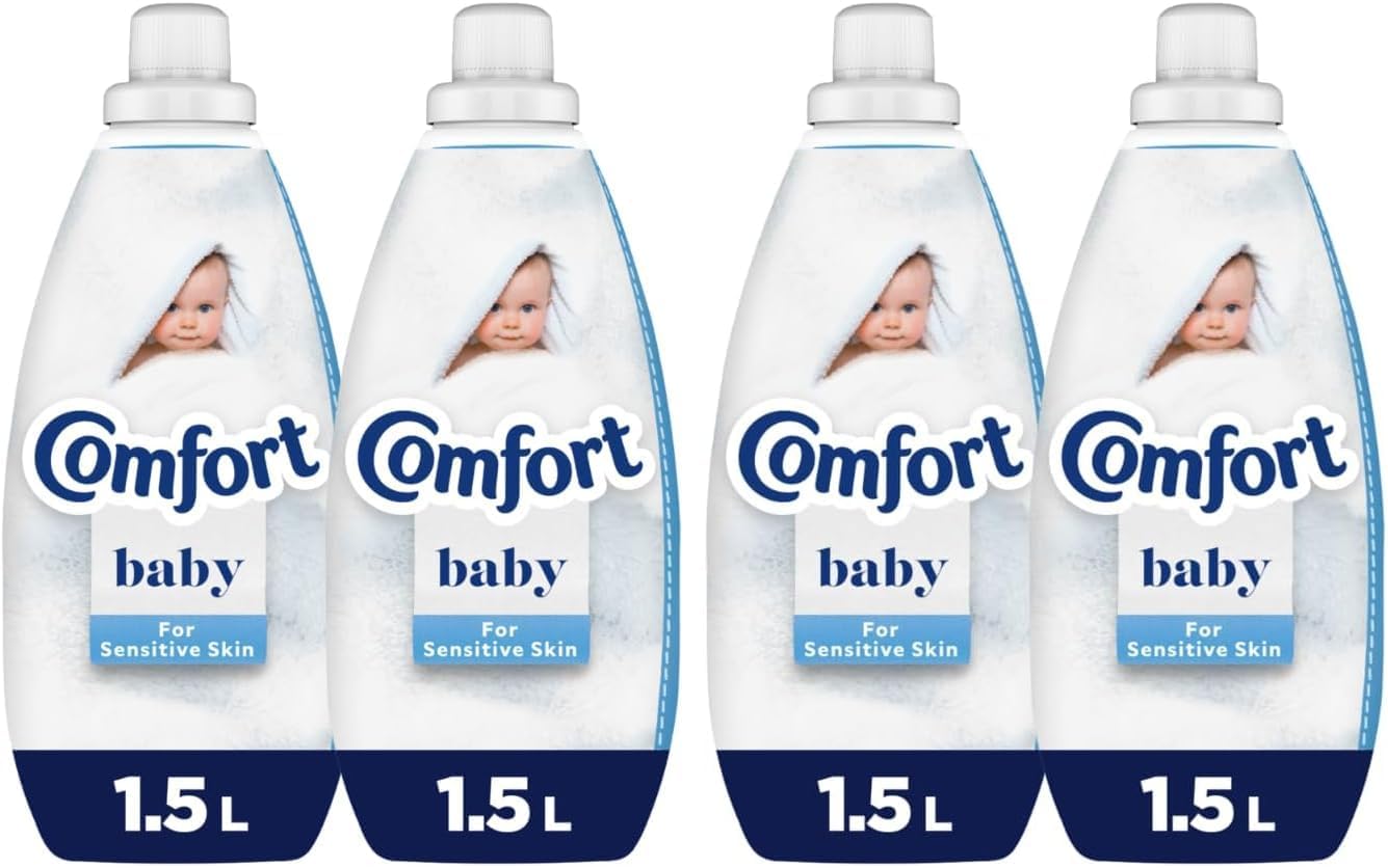 COMFORT Baby Concentrated Fabric Softener, dermatologically tested for sensitive skin, 2 x 1.5L (Pack of 2)
