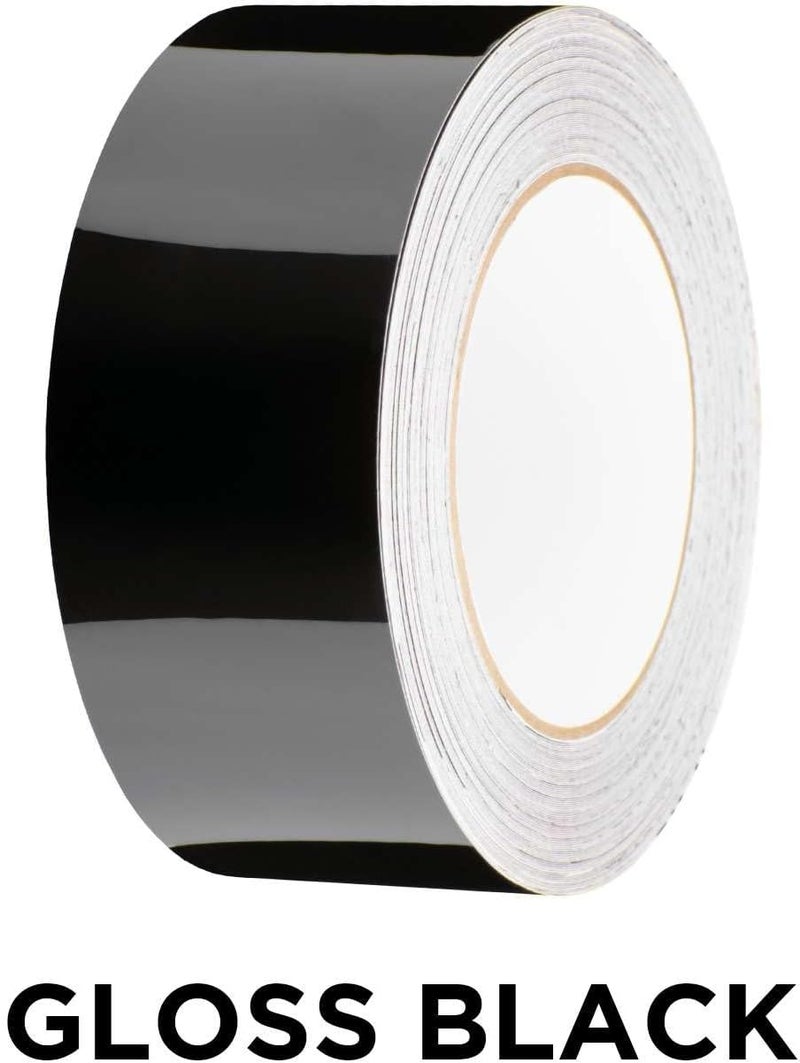 EZAUTO WRAP Gloss Black Free Tool Kit Vinyl Wrap Rool Kit for Black Out Chrome Delete Window Trim Door Trim 2 in x 100 ft - Image 2
