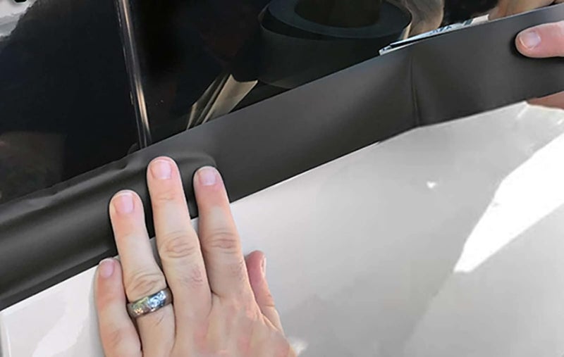 EZAUTO WRAP Gloss Black Free Tool Kit Vinyl Wrap Rool Kit for Black Out Chrome Delete Window Trim Door Trim 2 in x 100 ft - Image 4