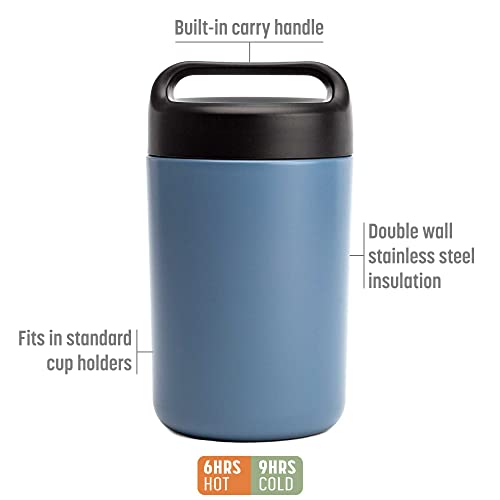 Goodful Stainless Steel Food Jar, Double Wall Vacuum Sealed Insulated Food Storage Container with Carry Handle Lid, 16-Ounce, Blush - Image 4