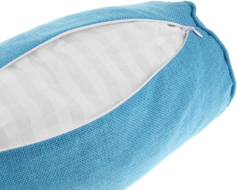klarako Full Round Bolster Pillow Cushion for Massage Table  Linen Yoga Bolster, 15.7inch Long & 5.9 Dia.  4Color - Image 3