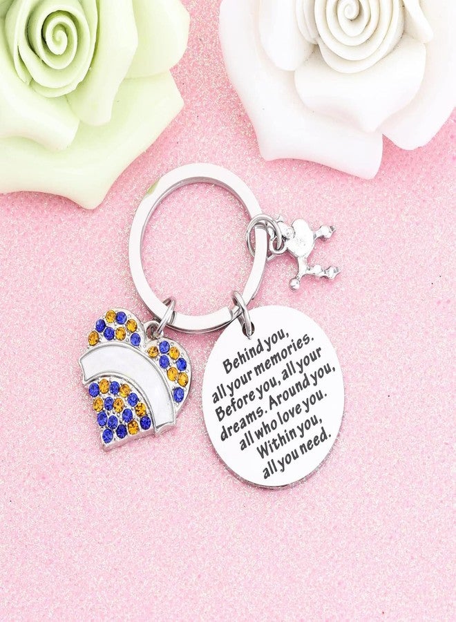 FEELMEM Sigma G Rho Sorority Keychain Behind You All Your Memories Keychain Inspired Greek Sorority Jewelry - Image 4
