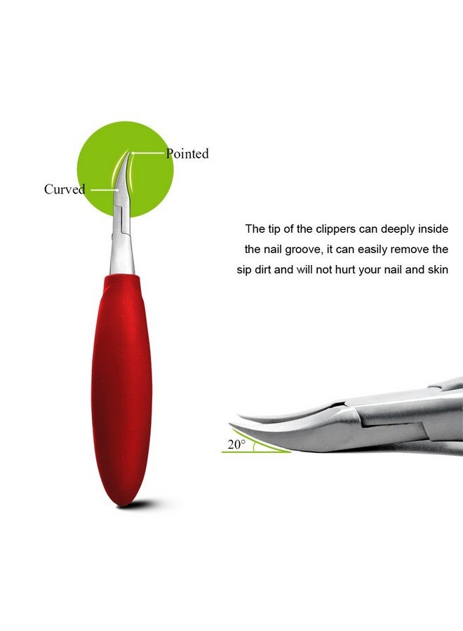 BEZOX Ingrown Nail Clippers - Precision Thick Toenail Clipper For Ingrown And Curly Nails, Comfort Grip Fingernail Clipper, Ergonomic Handle Toenail Scissors For Seniors - Image 5