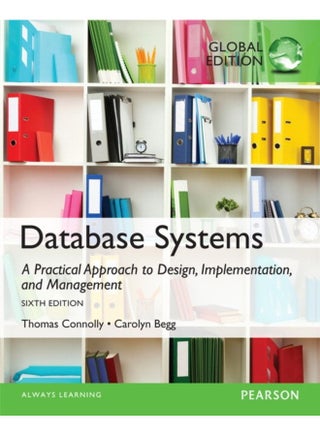 Database Systems A Practical Approach to Design Implementation and Management Global Edition - Paperback - pzsku/ZFB6A1CACAAE43163C709Z/45/1760535028/f088fd0e-e263-4bc0-bc4f-4a5782c5f7e3