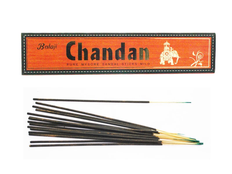 Balaji Chandan Pure Mysore Sandal Mild Incense Sticks, (12 Units x 15 Sticks), Brown,11 x 9.7 x 25 cm - Image 2