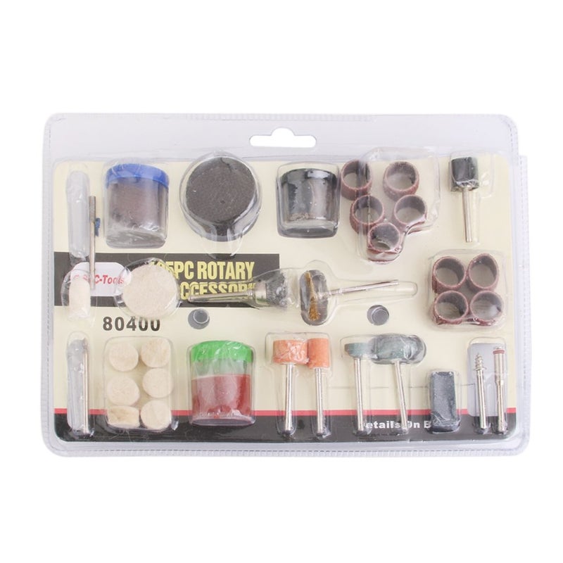 Cutting Grinding Electric Polishing Engraving Drill Bits Rotary Set-105 Pieces,Round  - Image 2